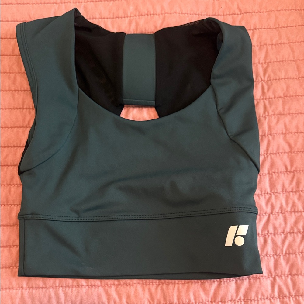 Stylish Dark Teal Sports Bra